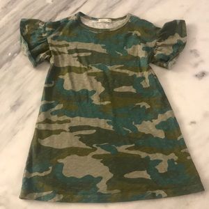 Crewcuts flutter sleeve camp dress EUC